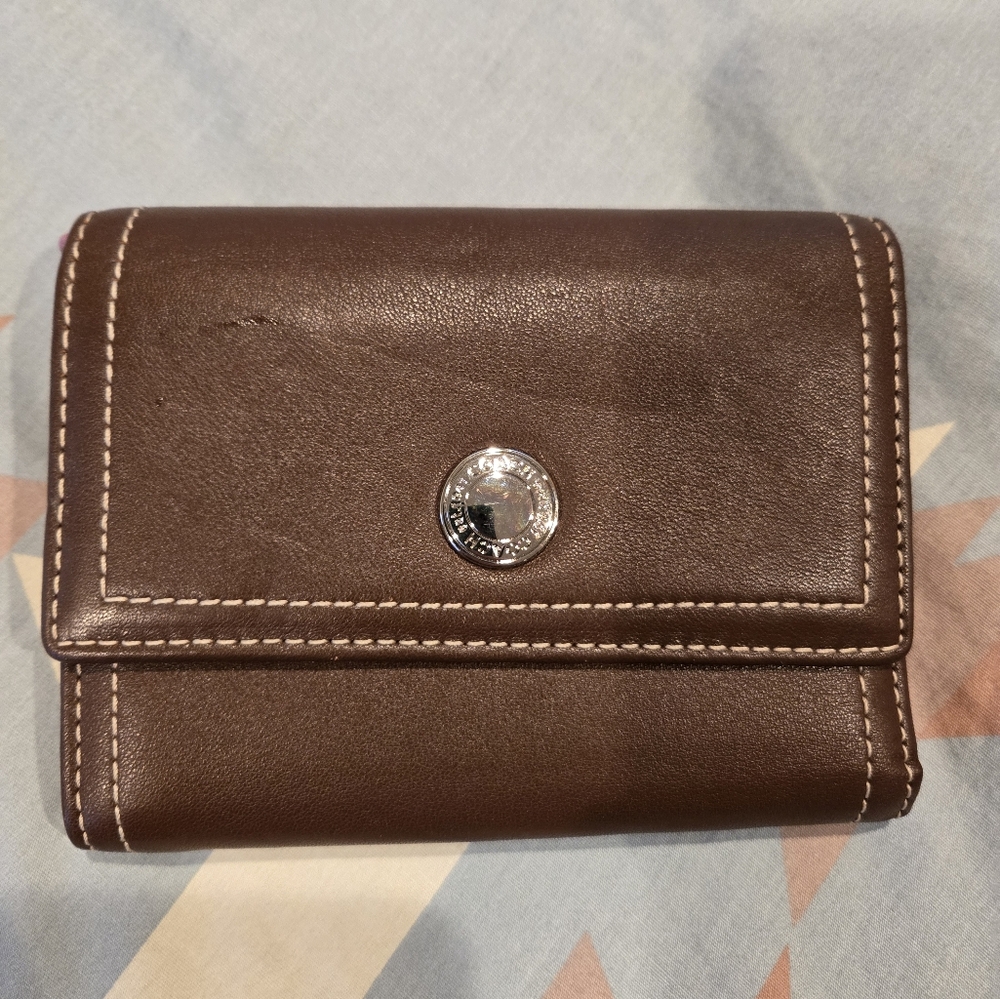 Vintage Coach Wallet Chocolate/Pink